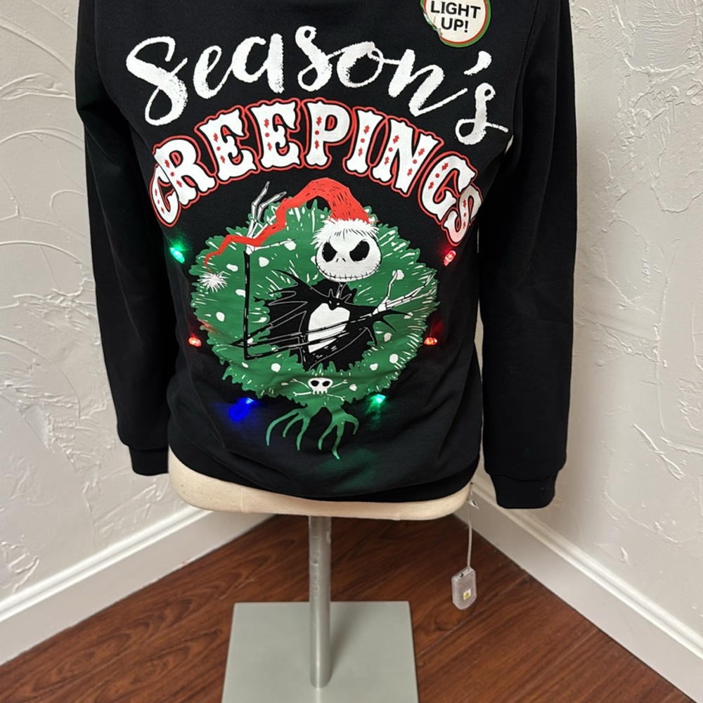 Disney Black Nightmare Before Christmas Sweatshirt - Picture 3 of 14